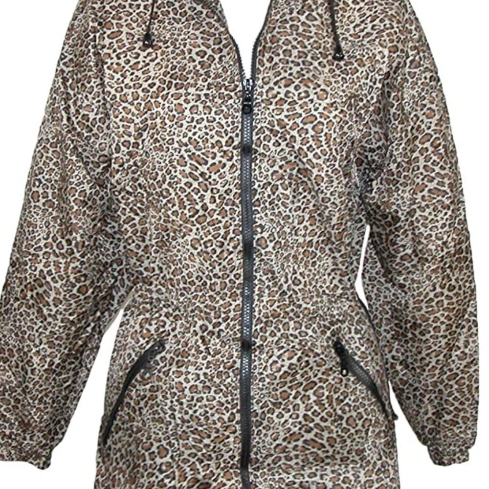 ShedRain Packable Leopard Anorak Raincoat